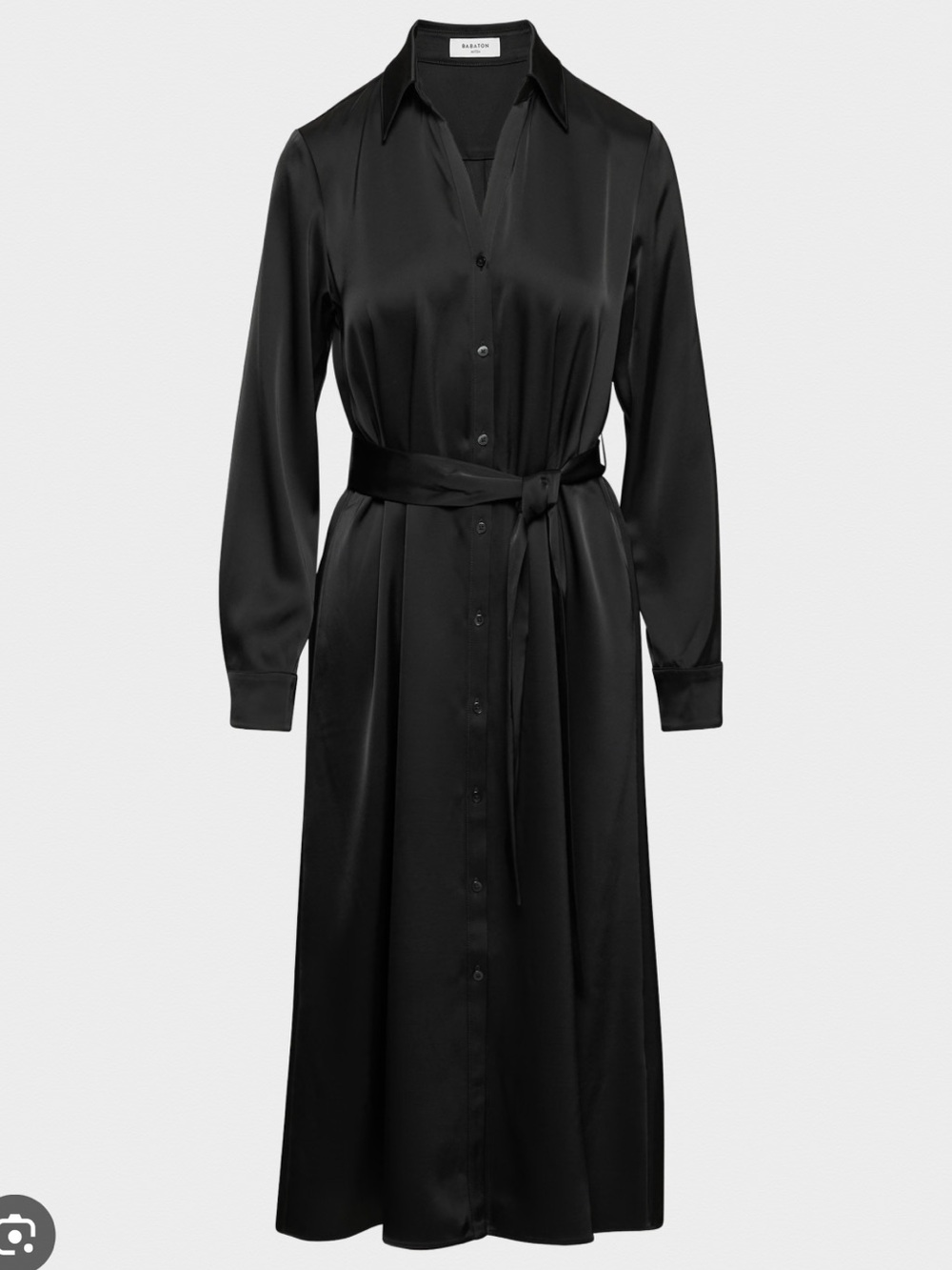 Aritzia Babaton black Literacy Satin dress size Large | excellent condition!